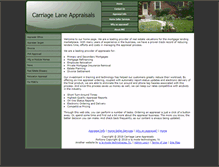 Tablet Screenshot of carriagelaneappraisals.com